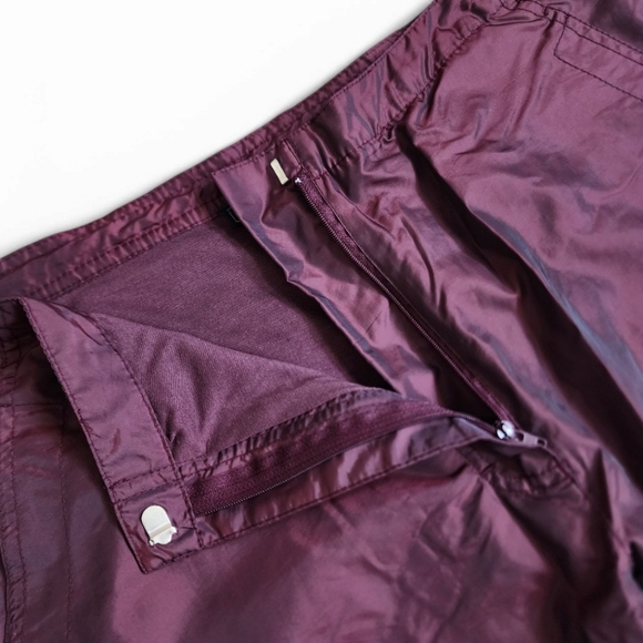 Y2K Nylon Track Pants Purple Iridescent Size 10 Lightweight - Picture 11 of 12